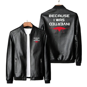 Because I was Inverted PU Leather Jackets