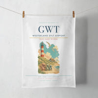 Thumbnail for Westerland Sylt Airport (GWT) design on white towel