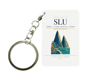 Thumbnail for George F. L. Charles Airport (SLU) design on white key chain
