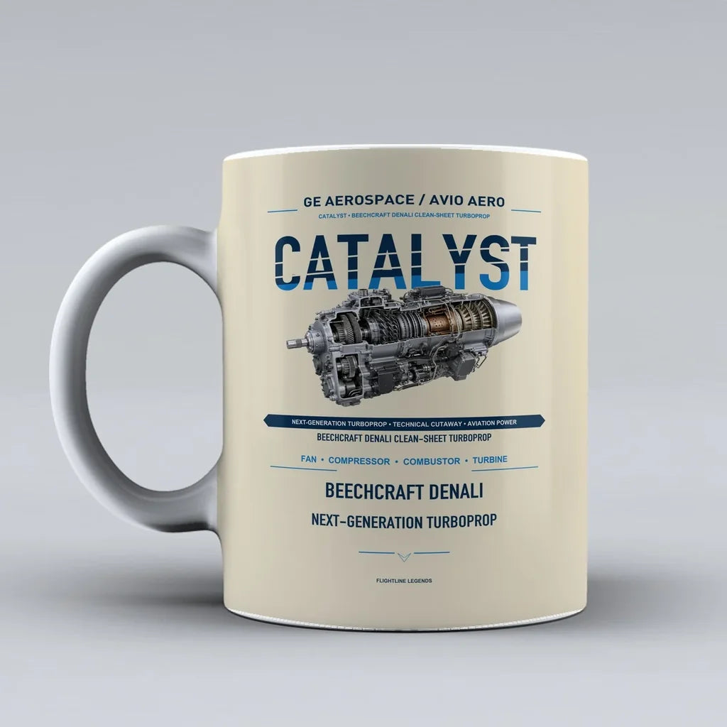 Mug design on beige catalyst