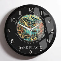 Thumbnail for LAKE PLACID - Badge - Wall Clock Framed - Black