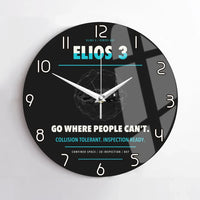 Thumbnail for Flyability Elios 3 design on black no frame wall clock