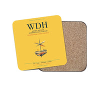 Thumbnail for Hosea Kutako International Airport (WDH) design on yellow 1 piece coaster