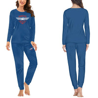 Thumbnail for Super Born To Fly women pajamas - Blue