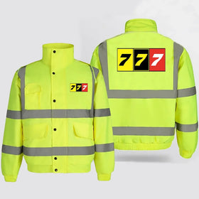 Flat Colourful 777 Reflective Winter Jackets