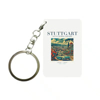 Thumbnail for STUTTGART - Poster - Key Chain - White