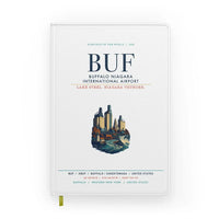 Thumbnail for Buffalo Niagara International Airport (BUF) design on white notebook