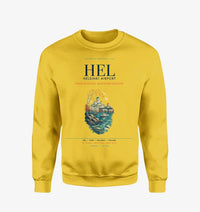 Thumbnail for Helsinki Airport (HEL) design on yellow sweatshirt
