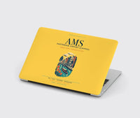 Thumbnail for Amsterdam Airport Schiphol (AMS) design on yellow MacBook case