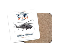 Thumbnail for Sikorsky S-70i FIREHAWK design on white 1 piece coaster
