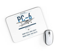 Thumbnail for Pilatus PC-6 Porter design on white rectangle mouse pad