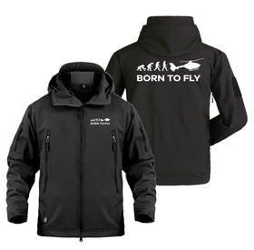 Born To Fly Helicopter Military Jackets (Customizable)