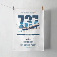 Thumbnail for Boeing 737 MAX 8 design on white towel