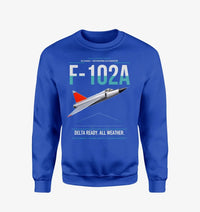 Thumbnail for F-102A Delta Dagger design on blue sweatshirt