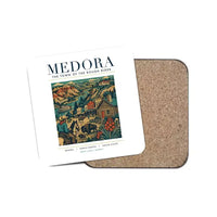 Thumbnail for MEDORA - Poster - Coaster - White