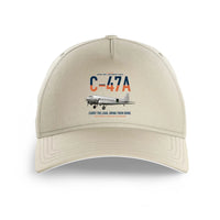 Thumbnail for C-47A Skytrain design on beige printed hat