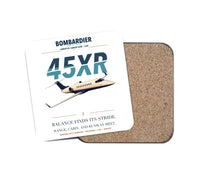 Thumbnail for Bombardier Learjet 45XR design on white 1 piece coaster