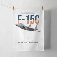 Thumbnail for F-15C Eagle Air Superiority No Substitute design on white towel