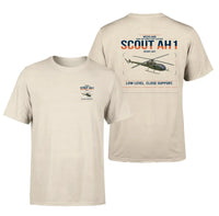 Thumbnail for Westland Scout AH1 design on beige t-shirt, double-side print