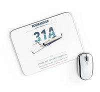 Thumbnail for Bombardier Learjet 31A design on white rectangle mouse pad