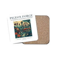 Thumbnail for PIGEON FORGE - Poster - Coaster - White