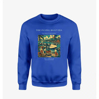 Thumbnail for VINTAGE G4055 - The Flying Boat Era - Designed Sweatshirts design on blue