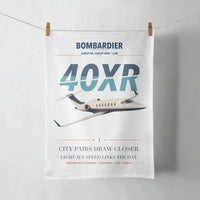 Thumbnail for Bombardier Learjet 40XR design on white towel