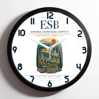 Thumbnail for Ankara Esenboga Airport ESB Wall-Clock Framed - White