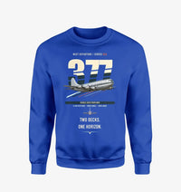 Thumbnail for Boeing 377 Stratocruiser design on blue sweatshirt