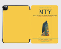 Thumbnail for Monterrey International Airport (MTY) design on yellow ipad tablet case
