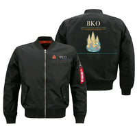Thumbnail for Modibo Keita International Airport (BKO) design on black bomber jacket