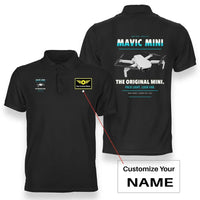 Thumbnail for DJI Mavic Mini design on black polo with custom name badge