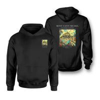Thumbnail for MONT SAINT-MICHEL - Poster - Double-Side Hoodie - Black