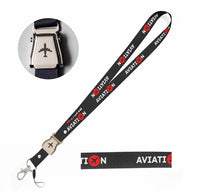 Thumbnail for Aviation seat belt lanyard - black