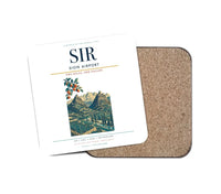 Thumbnail for Sion Airport (SIR) design on white 1 piece coaster