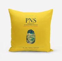Thumbnail for Pensacola International Airport (PNS) design on yellow pillow