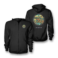 Thumbnail for DURHAM - Badge - Zipped Hoodie - Black