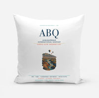 Thumbnail for Albuquerque International Sunport (ABQ) design on white pillow