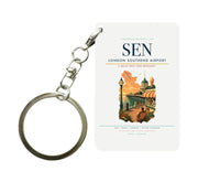 Thumbnail for London Southend Airport (SEN) design on white key chain
