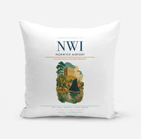 Thumbnail for Norwich Airport (NWI) design on white pillow