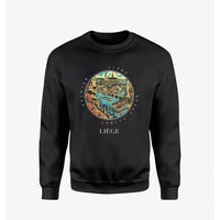 Thumbnail for LIÈGE - Badge - Sweatshirt - Black