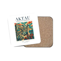 Thumbnail for AKTAU - Poster - Coaster - White