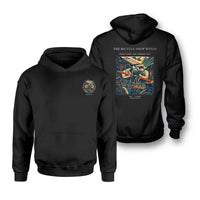 Thumbnail for VINTAGE G4323 - The Bicycle Shop Wings - Double-Side Hoodie design on black double side