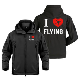 I Love Flying Military Jackets (Customizable)