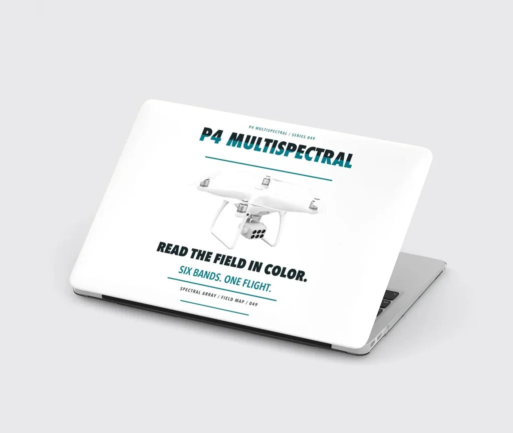 DJI P4 Multispectral design on white MacBook case