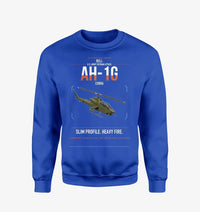 Thumbnail for Bell AH-1G Cobra design on blue sweatshirt