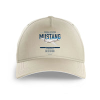 Thumbnail for Cessna Citation Mustang design on beige printed hat