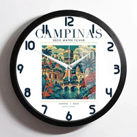 Thumbnail for CAMPINAS - Poster - Wall Clock Framed - White