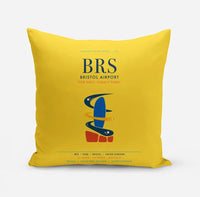 Thumbnail for Bristol Airport (BRS) design on yellow pillow