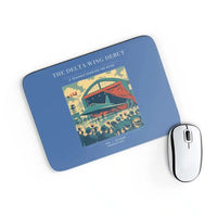 Thumbnail for VINTAGE G4460 - The Delta Wing Debut - Designed Mouse Pads design on blue rectangle